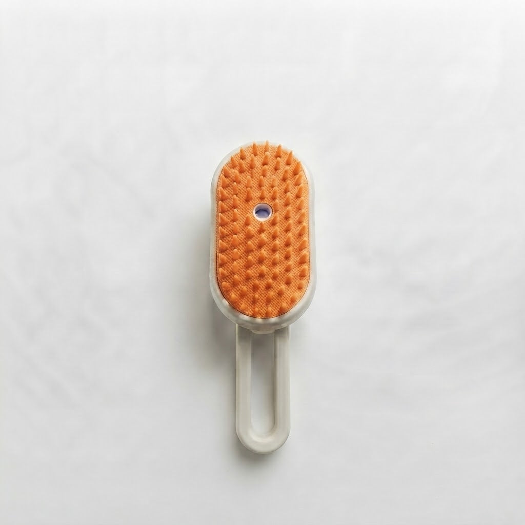 Cat Dog Pet Spray Massage Brush 3 in 1 One Button Steam Spray Folding Rotatable Floating Hair Bath Hair Removal Brush Comb